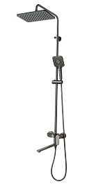 Aquatek Душевая стойка Ника AQ2840BGM оружейная сталь – фотография-1