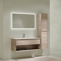 Sancos Тумба с раковиной Marmi 1.0 120 дуб галифакс натуральный раковина Grace 121 CN7017 – фотография-6