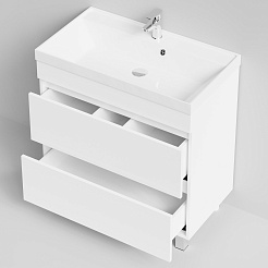 Водолей Тумба под раковину Бест 80 белая – фотография-6