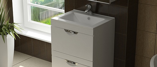 Vigo Тумба с раковиной "Kolombo 60" белая – картинка-5