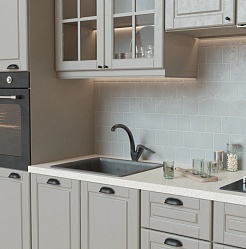 Mixline Смеситель для кухни 35k ML15-032GR графит – фотография-4