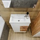 Бриклаер Мебель для ванной Форест 40 подвесная белый/дуб золотой – фотография-23
