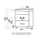 Mixline Тумба с раковиной Сура 70 графит/белая – картинка-9