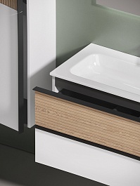 Sancos Мебель для ванной Delta 120 дуб светлый/белый – фотография-7