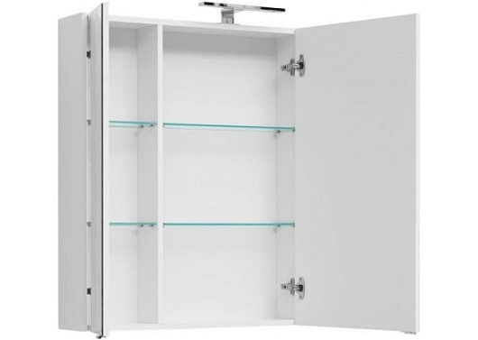 Aquanet Зеркало-шкаф Августа 100 белый – картинка-3