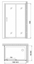 Gemy Душевой уголок Victoria S30191F-A80 – фотография-2