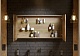 Aqwella Зеркало-шкаф для ванной  Mobi 120 бетон светлый – фотография-9