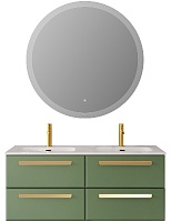 BelBagno Мебель для ванной Eco Cer-N 120 с 4 ящиками фисташковый софт CZR-8095-120-2 ручки сатиновое золото