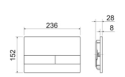 Ceramicanova Подвесной унитаз Balearica Rimless с шумоизоляционной панелью CN1000 с системой инсталляции Envision кнопка Flat хром – фотография-6