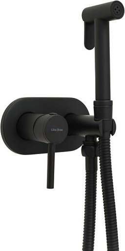 Allen Brau Смеситель с гигиеническим душем Priority 5.31005-31 (с внутренней частью) черный матовый – картинка-5