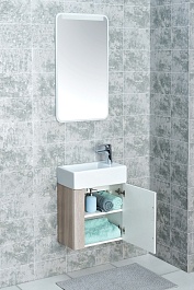 Акватон Тумба под раковину Вита 45 белый, ясень шимо – фотография-6