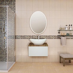 Misty Мебель для ванной Ива 60 белая/дуб – фотография-16