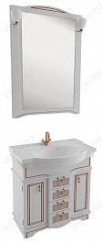 Aquanet Зеркало для ванной "Луис 80" белое (173217) – фотография-2