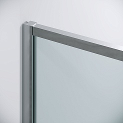 Grossman Душевая дверь в нишу Galaxy 100x195 профиль хром стекло прозрачное – фотография-3