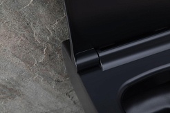 Allen Brau Унитаз подвесной Priority 4.31001.31 чёрный матовый с крышкой 4.31004.31 – фотография-10