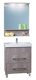 Бриклаер Мебель для ванной Чили 70 серая лиственница – фотография-1