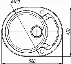 Dr. Gans Мойка гранитная Берта 580 латте – фотография-3