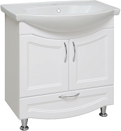 Runo Тумба под раковину Неаполь 75 белая – фотография-1