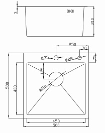 Hoffger Мойка для кухни 5050 Black – фотография-4