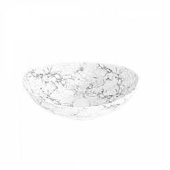 Teymi Раковина накладная в ванную Lori 60 белый мрамор T50498 – фотография-4