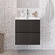 BelBagno Тумба с раковиной Uno mini 50 подвесная Темно-Серый матовый с раковиной BB-8099-3-50 – картинка-23