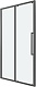 Grossman Душевая дверь в нишу Cosmo 130x195 профиль графит сатин стекло прозрачное – фотография-13