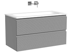 Sancos Тумба с раковиной Folk 90 ergraut soft раковина Grace 91 CN7019Wx – фотография-1