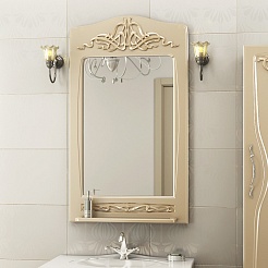  Зеркало для ванной "Vittoria" ваниль – фотография-1