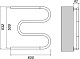 Domoterm Полотенцесушитель водяной М 500x600 антиток хром – картинка-6