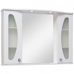 Runo Зеркало-шкаф для ванной Линда Люкс 105 – фотография-1