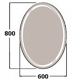 De Aqua Зеркало Дрим 6080 DRM 401 060 – фотография-2