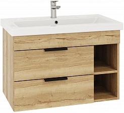 Onika Мебель для ванной Легран 80 Como подвесная дуб галифакс – фотография-9