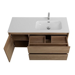 BelBagno Тумба под раковину Kraft 120 R подвесная Rovere Nebrasca Nature – фотография-6