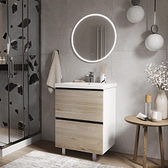 Vigo Тумба под раковину Cross 600-0-2 дуб давос натуральный – фотография-11