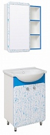 Runo Мебель для ванной Капри 55 синяя – фотография-1