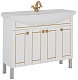 Aquanet Мебель для ванной "Честер 105" белый/золото – фотография-16