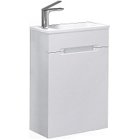 Jorno Тумба с раковиной Modul 50 белая глянцевая