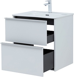 Aquanet Мебель для ванной Вита 60 Flat подвесная белая матовая – фотография-10