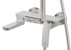 Azario Душевая стойка Conda AZ-K2311BN сатин – фотография-4