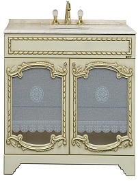 Misty Тумба для умывальника Элис 80 бежевая патина – фотография-1