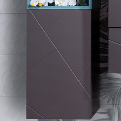 Бриклаер Шкаф подвесной Кристалл 35x60 софт графит/ясень анкор темный – фотография-1