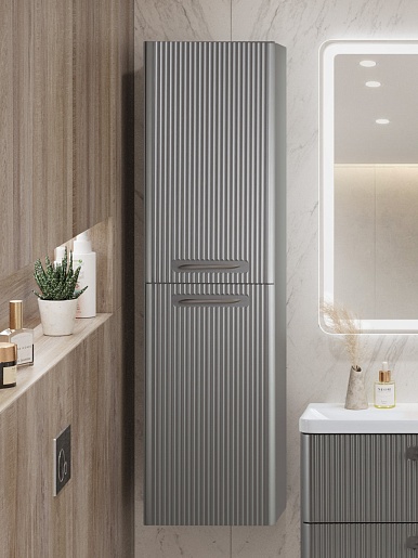 BelBagno Шкаф подвесной Due 40/150 сатин ручки Сатиновый никель – картинка-7