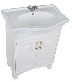 Aquanet Тумба с раковиной Валенса 70 белая (180304)  – фотография-4