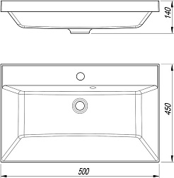 Style Line Тумба с кварцевой раковиной жасмин Моно 50 серая галька – фотография-6