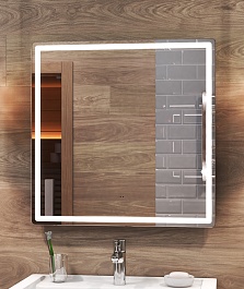 Vigo Мебель для ванной Geometry 2-700 белая/бетон – фотография-11