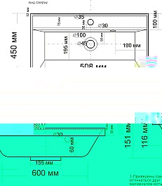 Водолей Тумба с раковиной Бест 80 лиственница структурная контрастно-серая – фотография-15