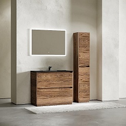 Sancos Тумба с раковиной Libra Floor 100 дуб чарльстон раковина Element 101 CN7003MB – фотография-4