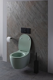 Allen Brau Унитаз подвесной Fantasy 4.11004.MT мятный с крышкой 4.11005.MT – фотография-7