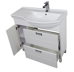 Aquanet Тумба с раковиной "Сити 90" R белая  (181975) – фотография-4