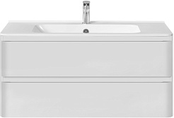 Vincea Тумба с раковиной Vico 100 подвесная белая – фотография-1